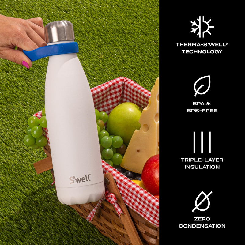 S'well Stainless Steel Water Bottle, 17oz, Moonstone, Triple Layered Vacuum Insulated Containers Keeps Drinks Cold for 36 Hours and Hot for 18, BPA Free, Perfect for On the Go - Image 4